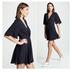 A.L.C. 100% Silk Navy Dress
